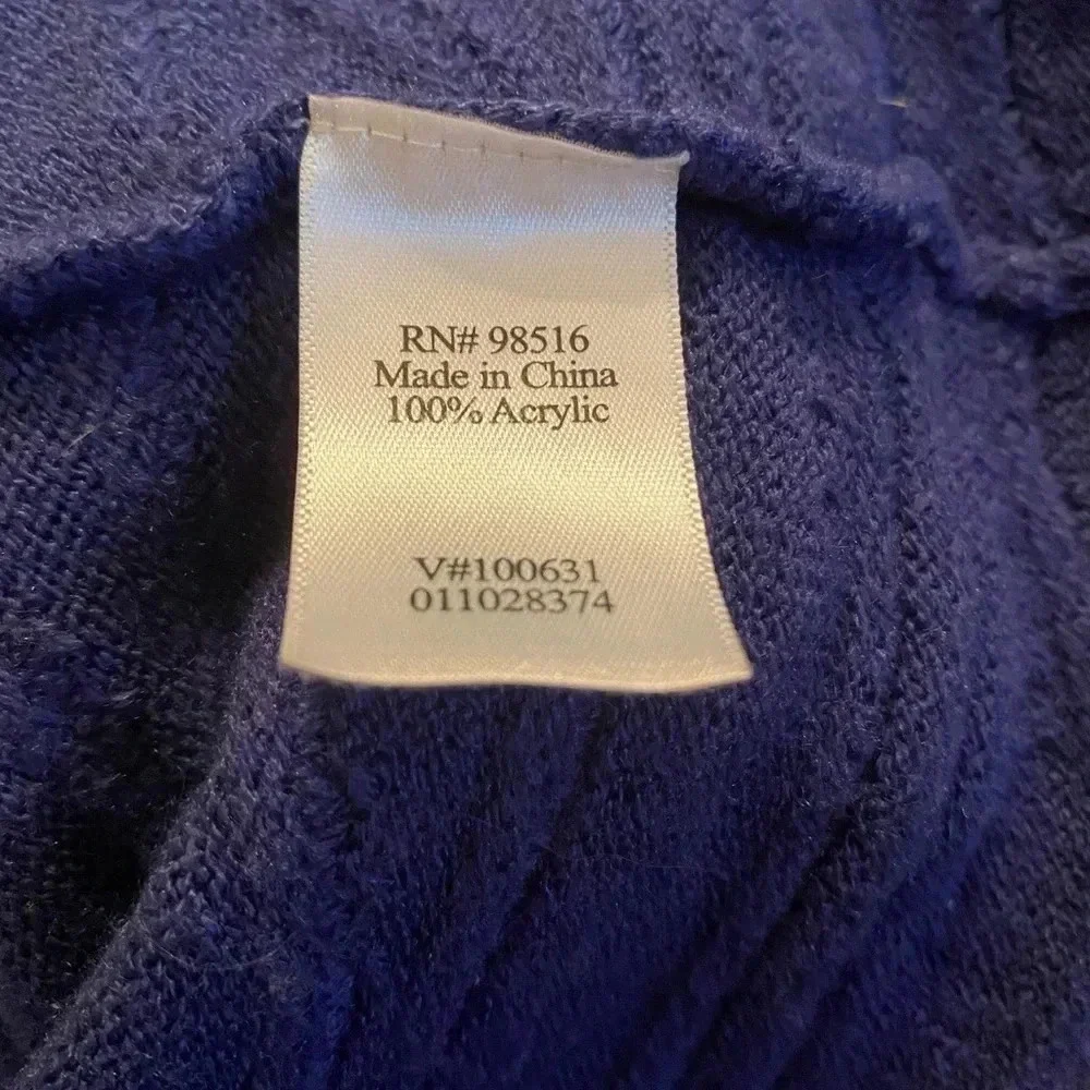 Coldwater Creek wavy textured zip up sweater